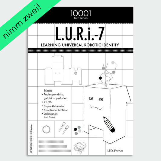 L.U.R.i.-7 Papierroboter - 2 Sets